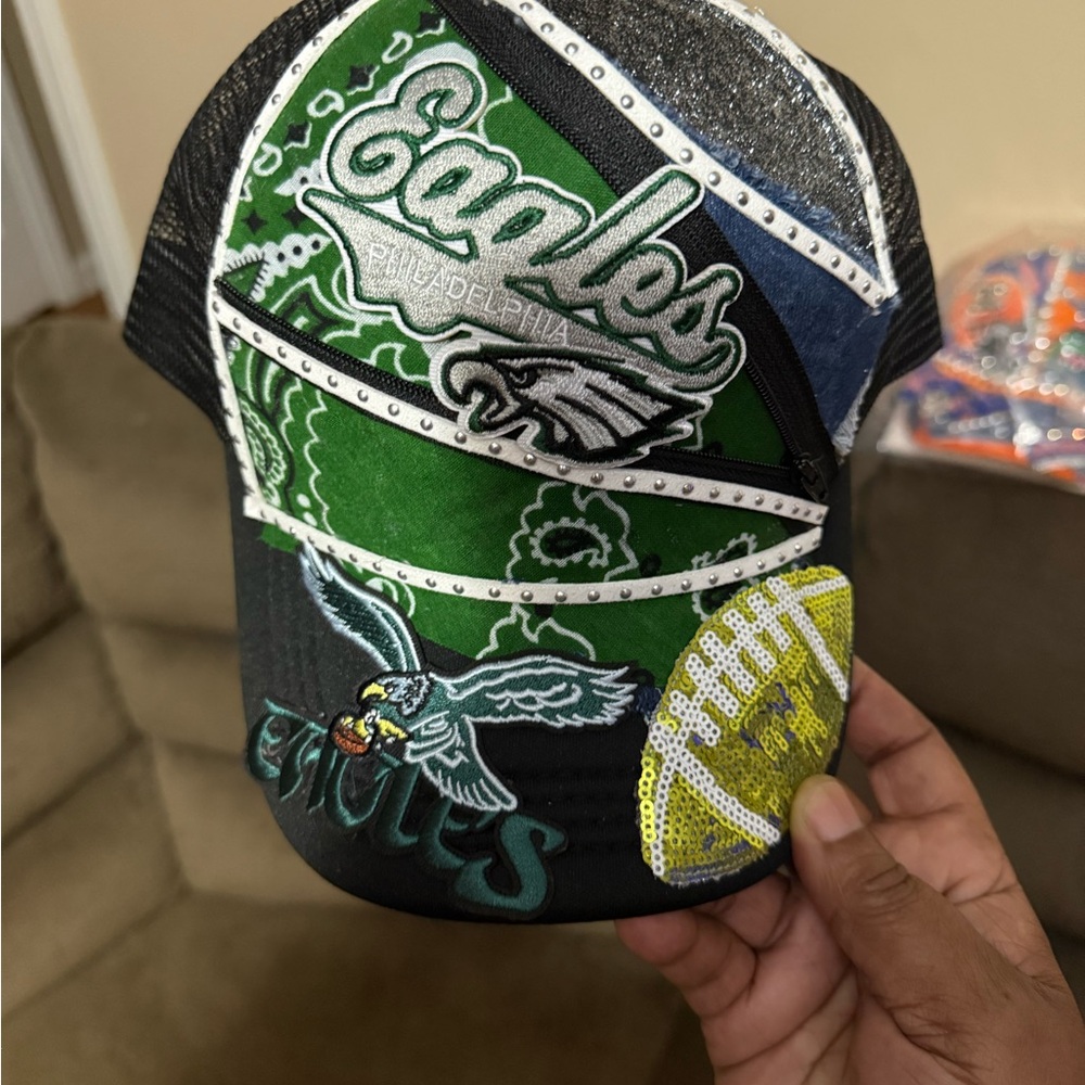 Eagles Kids Cap - Green and Black